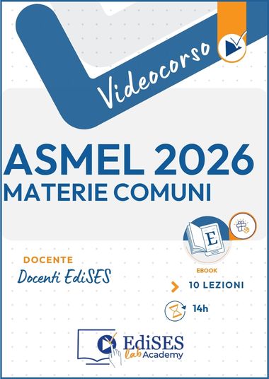 Videocorso ASMEL Enti Locali 2026 – Materie comuni a tutti i profili
