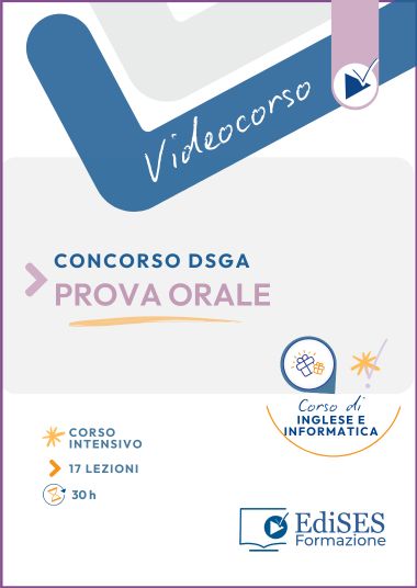 1435 DSGA - Videocorso intensivo on line per la prova orale