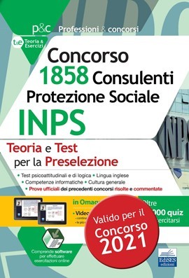 Concorso 1.858 Consulenti Protezione Sociale INPS: teoria e test per la preselezione