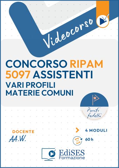 Videocorso Live Concorso RIPAM ASSISTENTI 2026  - Materie comuni