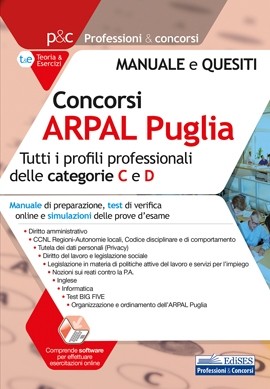 Concorsi ARPAL Puglia 2020 - Manuale per i profili categorie C e D