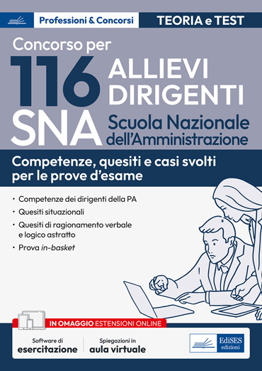 Concorso 116 Allievi Dirigenti SNA (Scuola Nazionale dell'Amministrazione) - Competenze dei dirigenti della PA