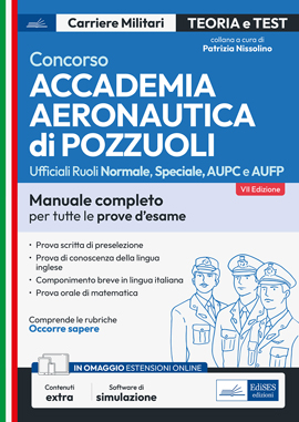 Concorso Accademia di Pozzuoli - Teoria e test per tutte le fasi di selezione