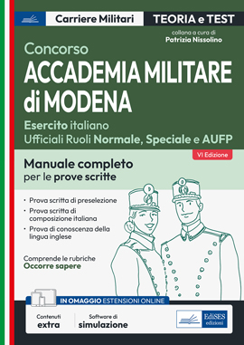 Concorso Accademia Militare di Modena - Teoria e test per le prove scritte