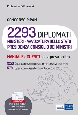 Concorso RIPAM 2293 diplomati - 1250 amministrativi (cod. AMM) e 579 contabili (cod. ECO)