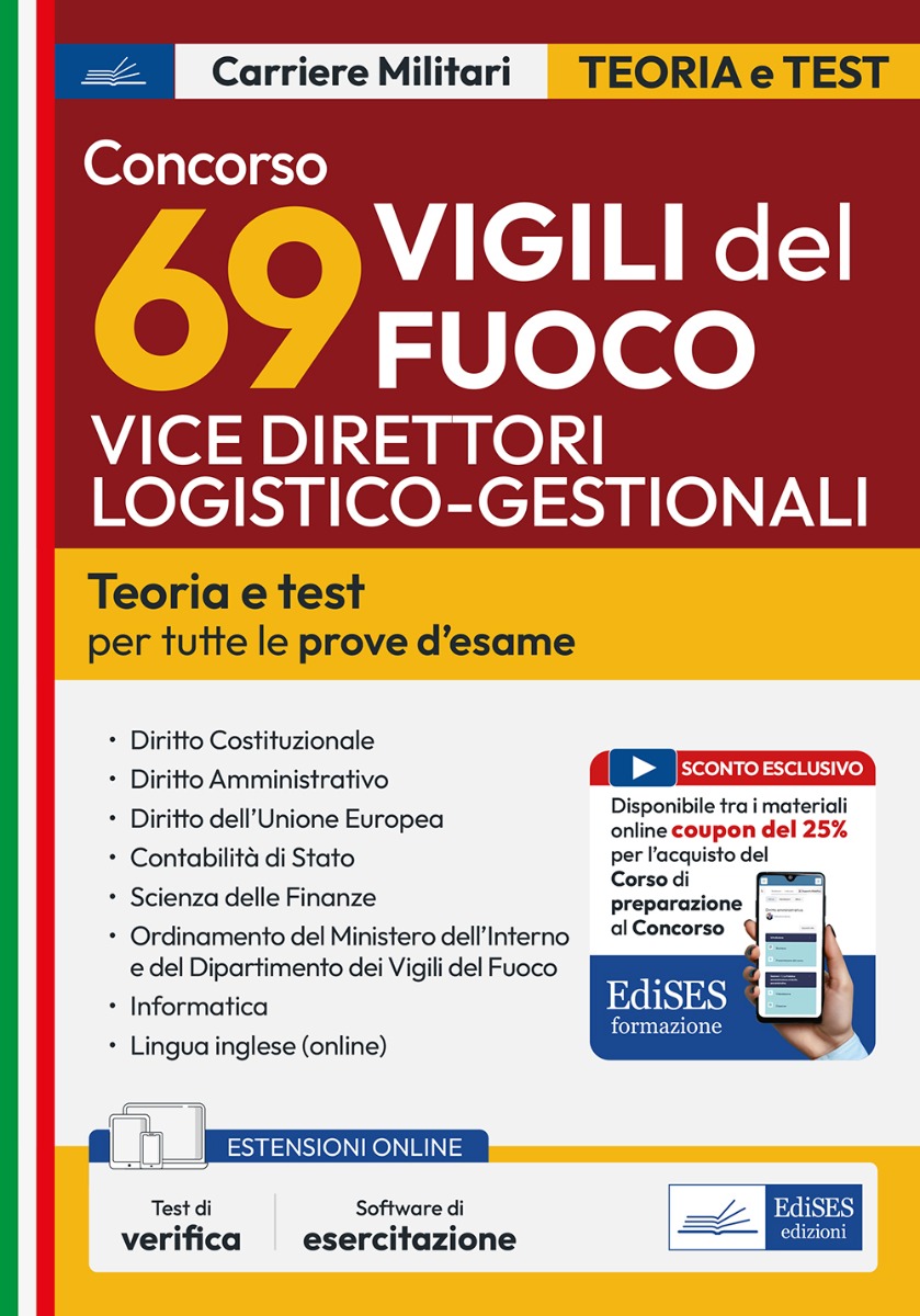 Concorso 69 Vicedirettori logistico-gestionali Vigili del Fuoco