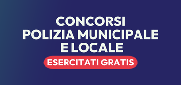 concorsi polizia municipale